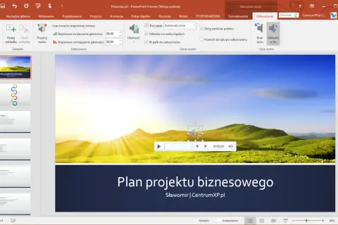 Jak wstawić podkład muzyczny do prezentacji w PowerPoint i Google Slides?